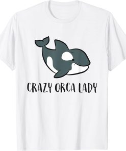 Crazy Orca Lady Girls Women T-Shirt