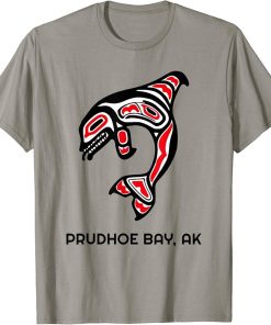 Prudhoe Bay, Alaska Native American Indian Orca Killer Whale T-Shirt